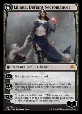 Liliana, defiant necromancer