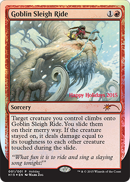 2015 MTG Holiday Card - Goblin Sleigh Ride